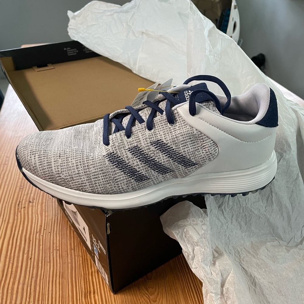 Adidas S2G spikeless gold shoes. New, in box.